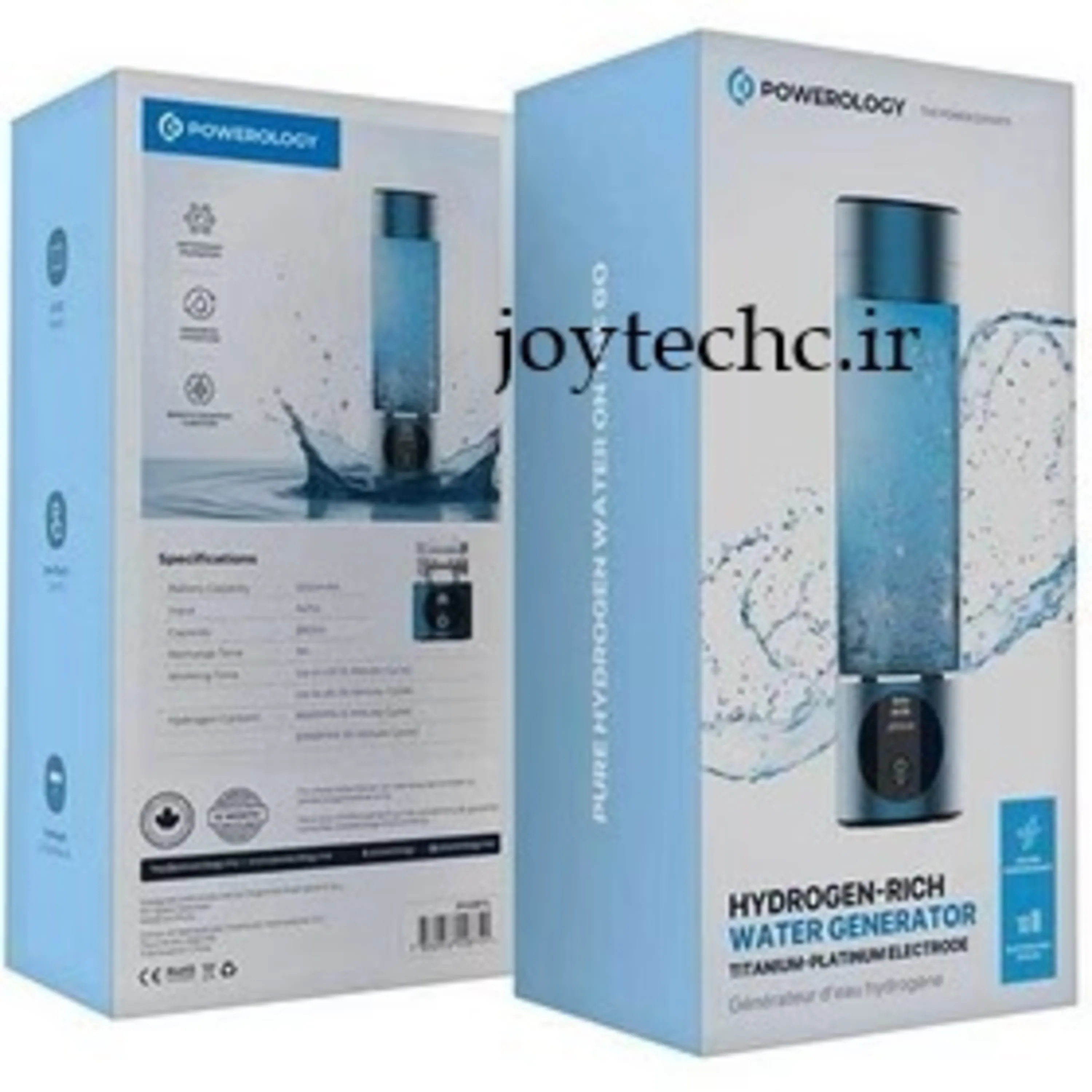 بطری آب غنی از هیدروژن پاورولوژی Powerology Hydrogen Reach Water